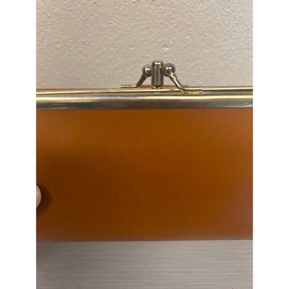 Vtg Classic Brown Cowhide Wallet Snap Bi-Fold Credit Cards Checkbook Photos NOS - Picture 7 of 10